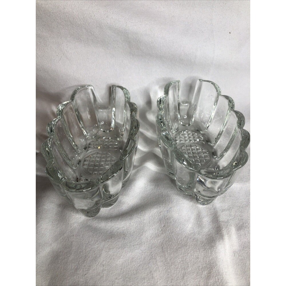 Set of 2 - Princess House Crystal Spoon and Fork Rest Holder Vintage NICE!! - Picture 6 of 8